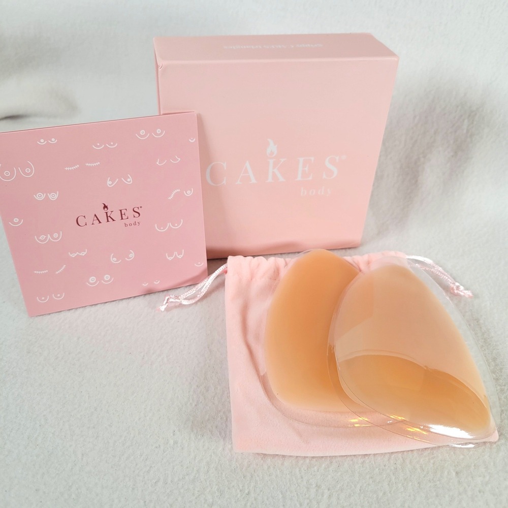 Cakes Body Womens Nipple Covers Grippy Triangle Inserts Size OS Honey Pasties